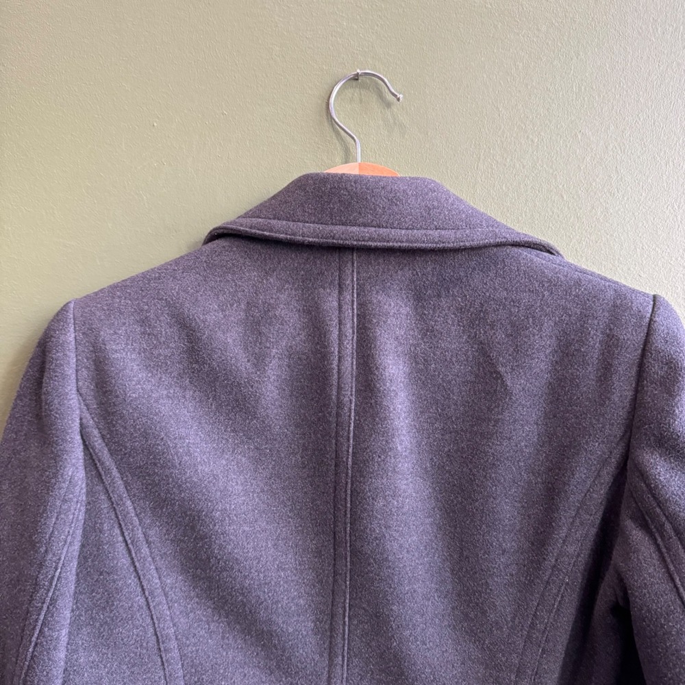Evan Picone Petite 4P Gray Stretch Blazer Wool Career Jacket Office - Picture 9 of 12